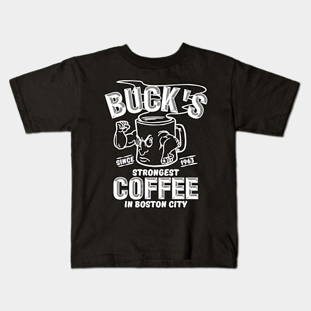 Strongest Coffee Kids T-Shirt by unclecrunch